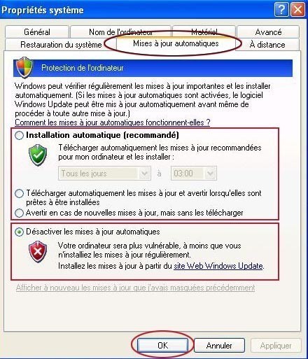 Activer Ou Désactiver Les Mises à Jour Sur Xp Sp2 Et Sp3 Astuces Pratiques 8336